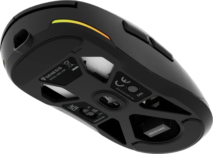 Genesis Zircon 660 Wireless Ultra-Lightweigt Gaming Mouse schwarz, USB/Bluetooth