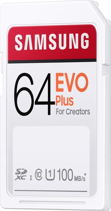Samsung EVO Plus for Creators R100 64GB, UHS-I U1, Class 10