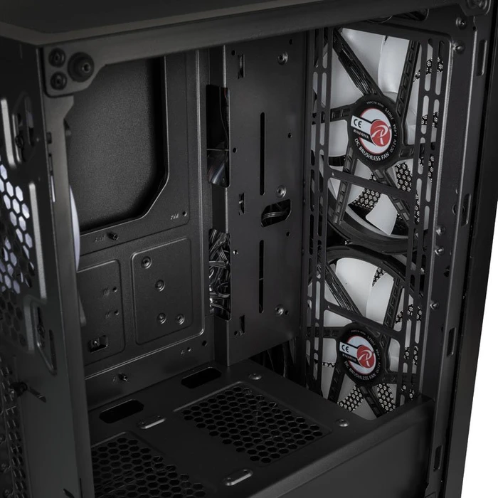 Raijintek Silenos MS Pro, schwarz, Glasfenster