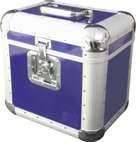 Roadinger Record Case Pro ALU 75/25, abgerundet blau