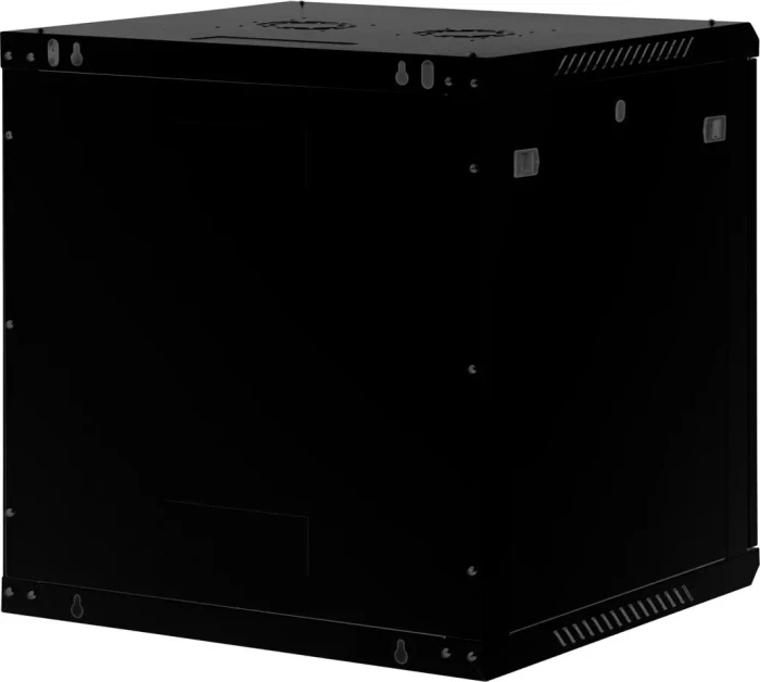 Roline / Secomp Basic 19" Netzwerkschrank 12HE, montiert, Glastür, IP20, RAL 9005, 600mm tief