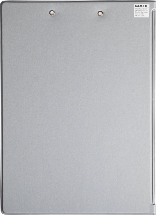 Maul Klemmbrettmappe mit Folienüberzug, A4, grau/silber