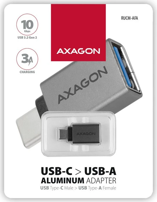 Axagon USB-C 3.1 Stecker auf USB-A 3.1 Buchse, Adapter
