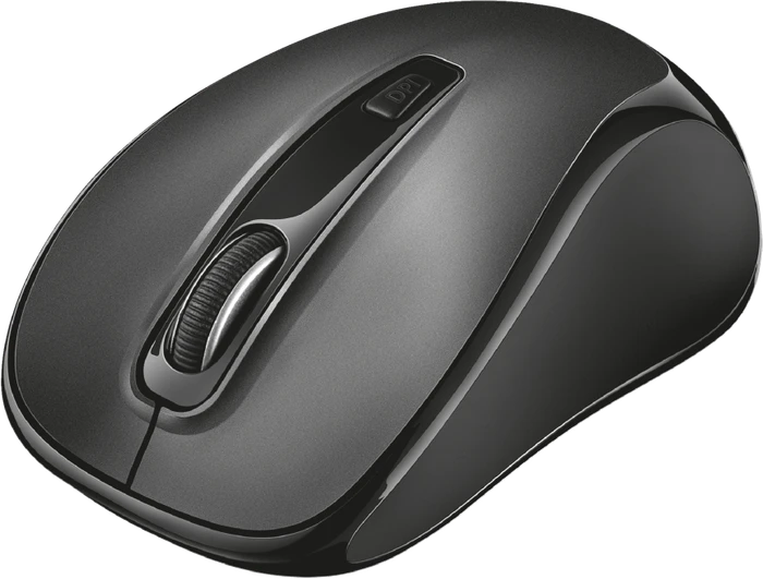 Trust Zelo Silent Click Wireless Mouse schwarz/grau, USB
