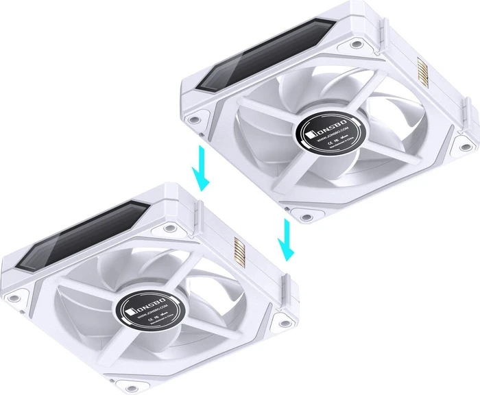 Jonsbo ZL-120W, weiß, 120mm, 3er-Pack