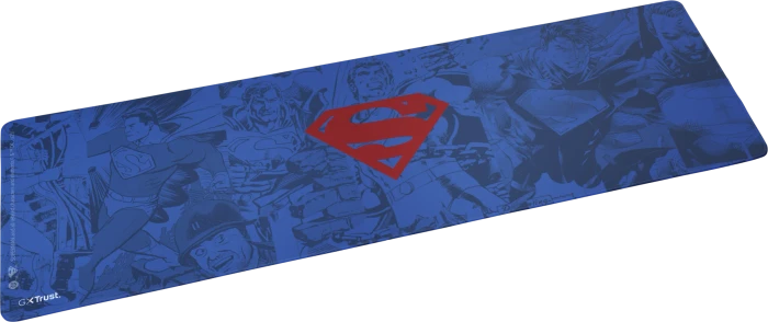 Trust Gaming GXT 759SM XXL Gaming-Mauspad, 930x300mm, Superman Edition, Motiv blau/rot