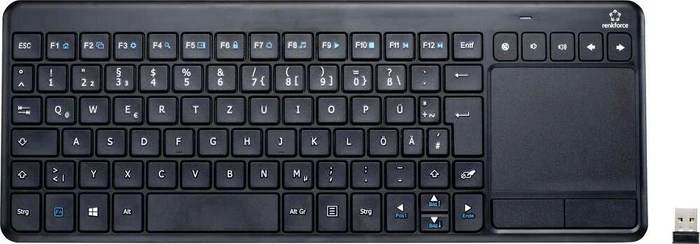 Renkforce MT-1006 Funktastatur mit Touchpad, USB, DE