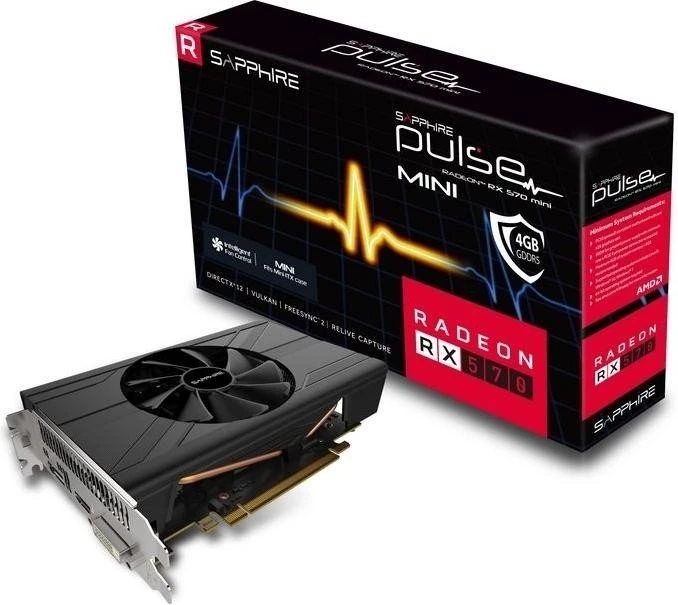 Sapphire Pulse ITX Radeon RX 570 4G G5, 4GB GDDR5, DVI, HDMI, DP, lite retail