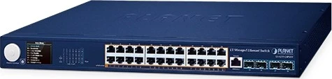 Planet GS-6311 Rackmount Gigabit Managed Switch, 24x RJ-45, 4x SFP+, 370W PoE+