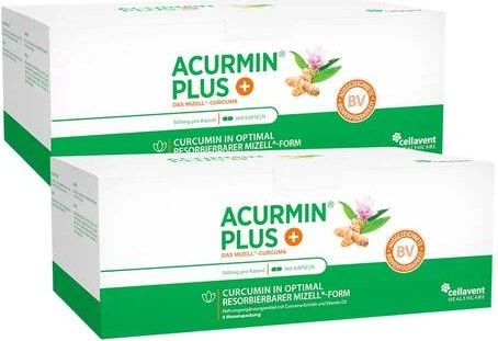 Cellavent Acurmin PLUS - Das Mizell-Curcuma Kapseln, 720 Stück (2x 360 Stück)