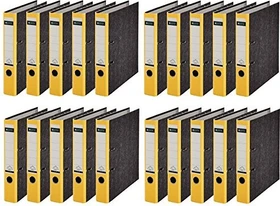 Leitz Qualitäts Ordner 2-Ring 180° CO2 neutral, 50mm, A4, gelb, 20er-Pack