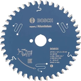 Bosch Professional Expert for Aluminium Kreissägeblatt 42Z, 140x1.3x20mm, 1 Stück