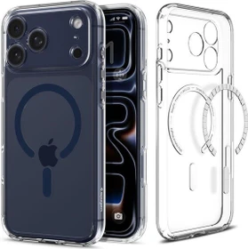 Spigen Ultra Hybrid (MagFit) für Apple iPhone 17 Pro Max clear deep blue