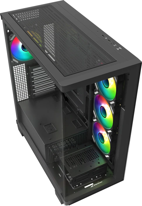 Sharkoon Elite Shark CA500, schwarz, Glasfenster