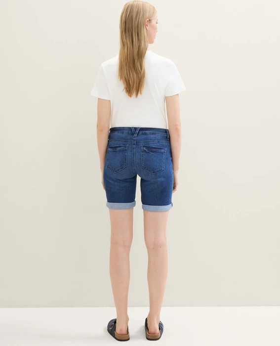 Tom Tailor Alexa Jeans Bermuda Jeans mid stone wash denim (Damen)