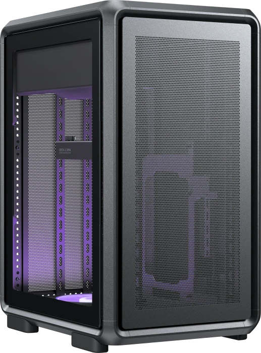 Cooler Master MasterFrame 400 Mesh, schwarz, Glasfenster