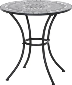Siena Garden Como Gartentisch 70cm schwarz