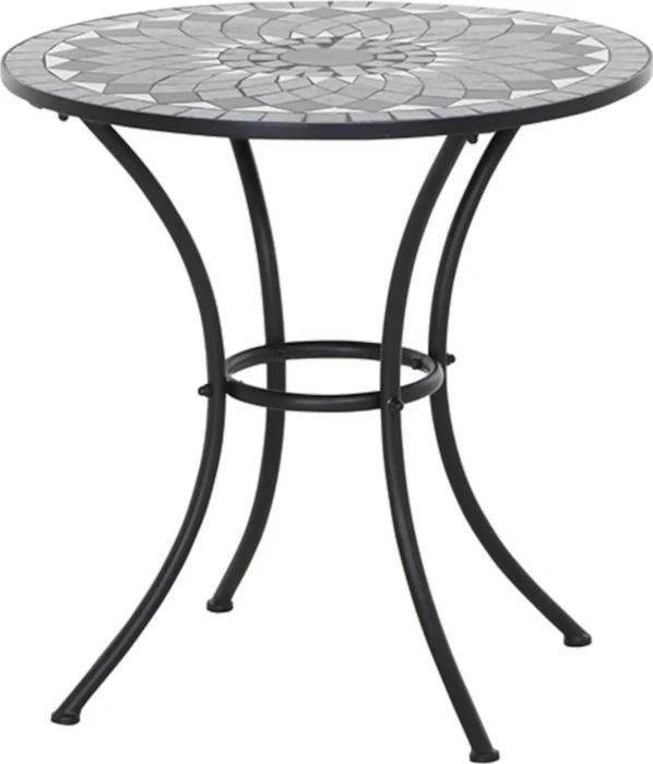 Siena Garden Como Gartentisch 70cm schwarz