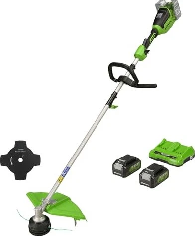 Greenworks Tools GD24X2TX Akku-Rasentrimmer inkl. 2 Akkus 4.0Ah