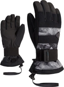 Ziener Manu AS Snowboardhandschuhe grey mountain print (Junior)
