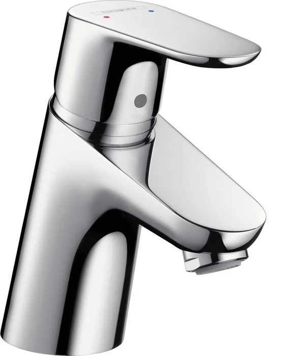 Hansgrohe Focus 70 Waschbeckenarmatur mit Push-Open Ablaufgarnitur