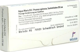 Weleda Aqua Maris D3 Prunus Spinosa Summitates Injektion Ampullen, 8 Stück