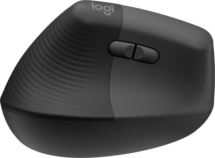 Logitech Lift Left Vertical Ergonomic Mouse, Graphite, Linkshänder, Logi Bolt, USB/Bluetooth
