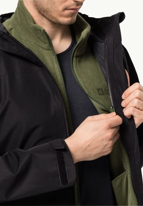 Jack Wolfskin Waldsteig FZ Funktionsjacke greenwood (Herren)