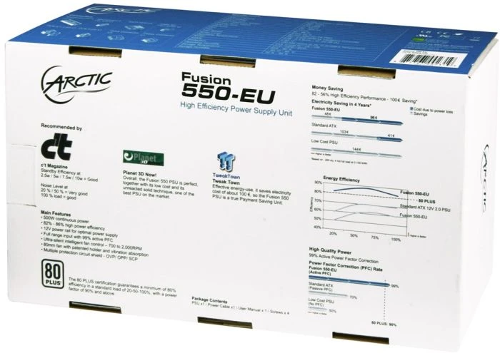 ARCTIC Fusion 550RF 550W, ATX 2.2