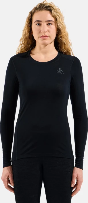 Odlo Natural Merino 200 Baselayer Funktionsshirt langarm schwarz (Damen)