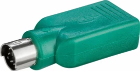 Wentronic Goobay PS/2 auf USB 2.0 Adapter, grün (68919)
