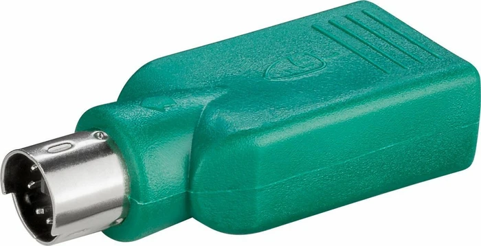 Wentronic Goobay PS/2 auf USB 2.0 Adapter, grün