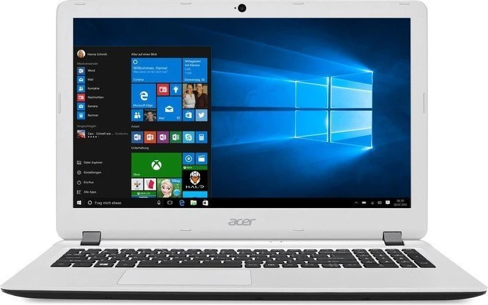Acer Aspire ES1-572-324W, weiß, Core i3-6100U, 8GB RAM, 256GB SSD, DE