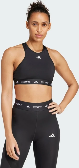 adidas TECHFIT Medium-Support High-Neck Sport-BH (Damen)