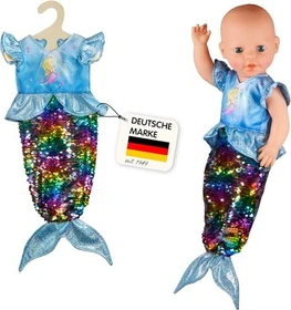 Heless Kleid Meerjungfrau Ava mit Wendepailletten 35-45cm
