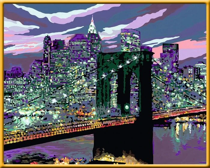 Ravensburger Malen nach Zahlen Skyline von New York