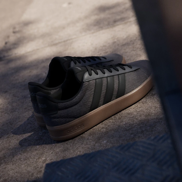 adidas Grand Court 3.0 charcoal/core black/gum