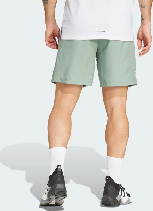 adidas Train Essentials Woven Training Shorts Trainingshose kurz silver green/white (Herren)
