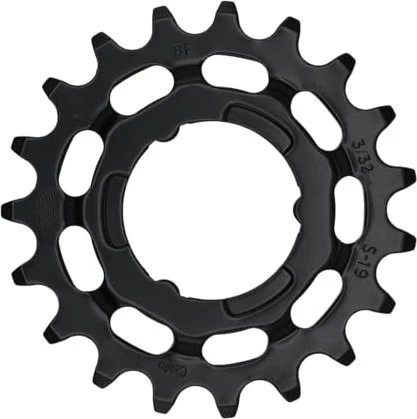 KMC Steck-Zahnkranz 19 Zähne für Shimano schmal schwarz
