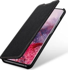 Stilgut Book Type Leather Case für Samsung Galaxy S20 schwarz