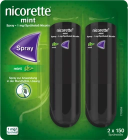 Johnson & Johnson Nicorette Mint 1mg Spray, 26.4ml (2x 13.2ml)