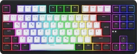 Hator Rockfall 3 TKL Wireless, PBT, weiß/schwarz, LEDs RGB, Aurum Lemon, USB/Bluetooth, DE