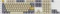 Keychron OEM Dye-Sub Keycap-Set Wheat Gray - Version B, Kunststoff (PBT), Wheat Gray, beige/grau/gelb, 114 Tasten, ANSI-US Vorschaubild