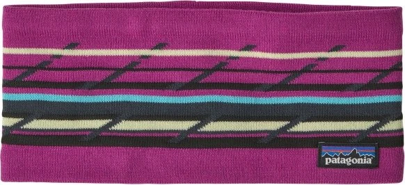 Patagonia Powder Town Stirnband mountain minded geo: amaranth pink