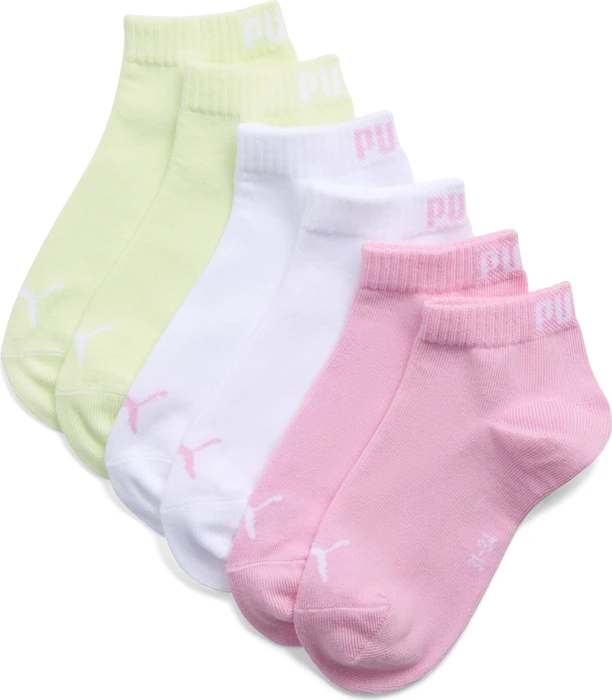 Puma Teenager Socken pink/white, 3 Paare