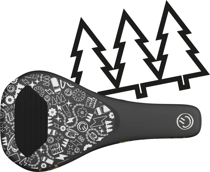 Ergon SM Downhill Comp Vali Höll Edition 120mm Sattel schwarz/gold