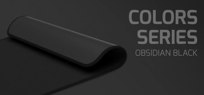 Natec Colors Series Mouse Pad Obsidian Black, 300x250mm, schwarz