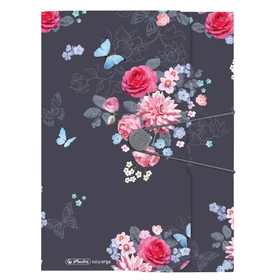 Herlitz Dreiflügelmappe mit Gummizug, A4, Ladylike Flowers