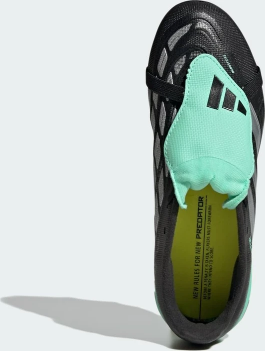 adidas Predator League Fold Over Tongue FG core black/silver metallic/pulse mint (Junior)