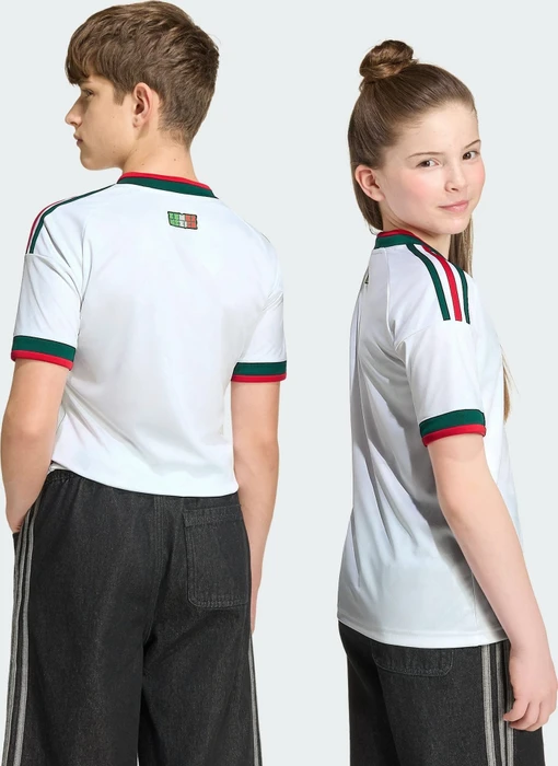 adidas FIFA WM 2026 Mexiko Auswärtstrikot kurzarm weiß (Junior)